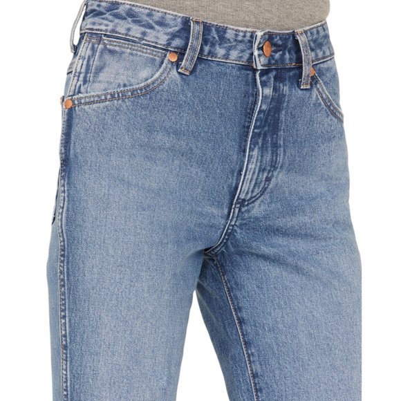 Wrangler Women's Wild West 603 High Rise Distressed Cropped Jeans Size 34x28 - Picture 5 of 16